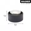 Wagner design yourself EH 5171 batente de porta, zamac com amortecedor de borracha, Ø 5 cm, níquel mate/preto 15517111