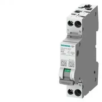 Siemens 5SL60166MC disjuntor magnetotérmico 2 polos 16 A curva C, 6 kA