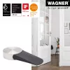 Wagner Design Yourself EH 5116 batente de porta, zamac com amortecedor de borracha, Ø 50 mm, níquel mate 15511611