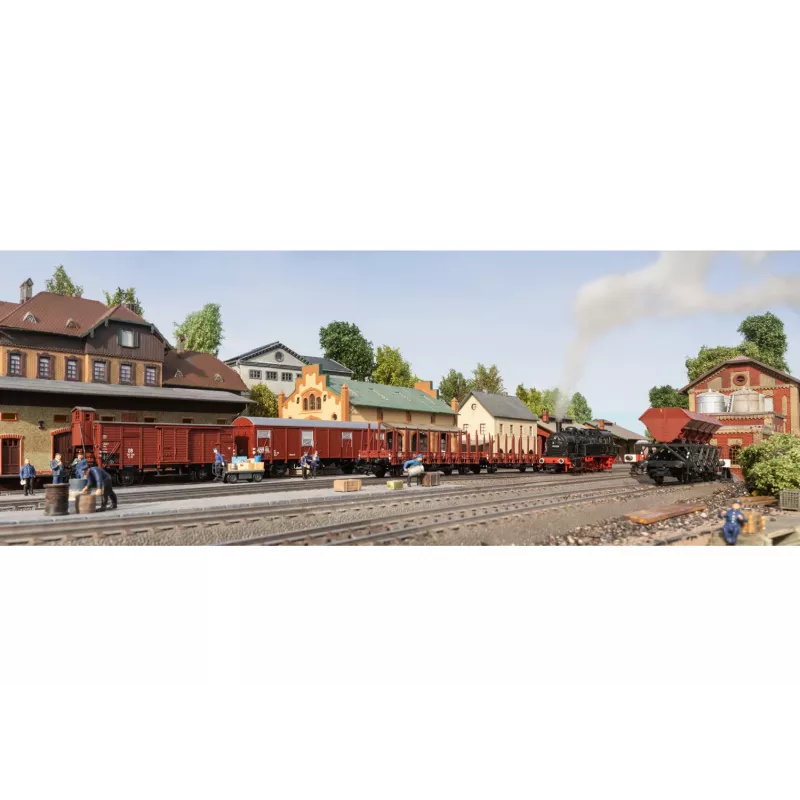 Märklin 48820 H0 vagão fechado de mercadorias G10, Deutsche Bundesbahn, Época III