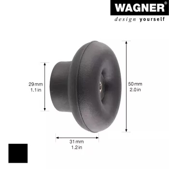 Wagner Design Yourself DOT cabide de bengaleiro GH 0202, 1 gancho, preto 17020221