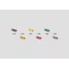 Märklin 71424 laranja casquilhos para postes de catenária – 10 unidades, via H0