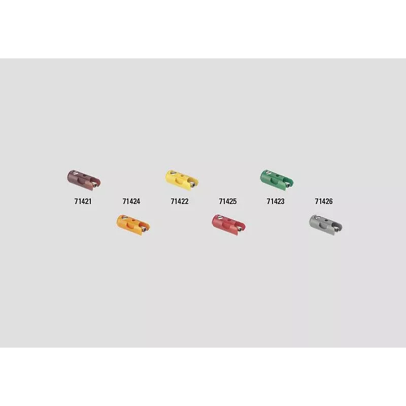 Märklin 71424 laranja casquilhos para postes de catenária – 10 unidades, via H0