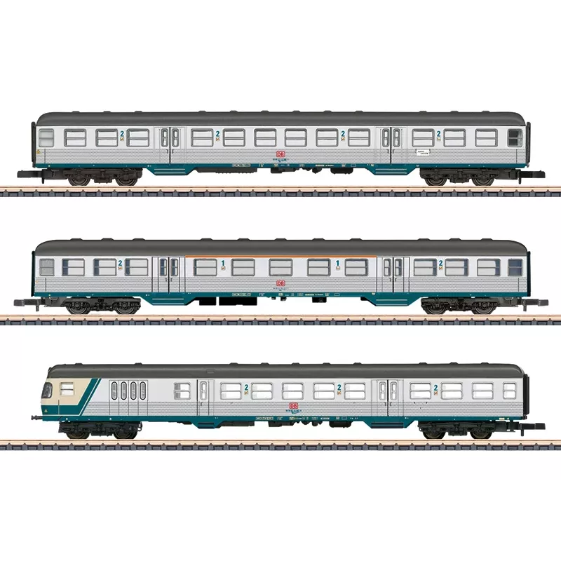 Märklin 087183 Z escala conjunto de vagões Karlsruher Kopf DB A