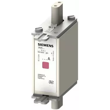 Siemens 3NA7814 fusível NH, tamanho 000, 35 A, 500 V AC/250 V DC, gG, pack de 3