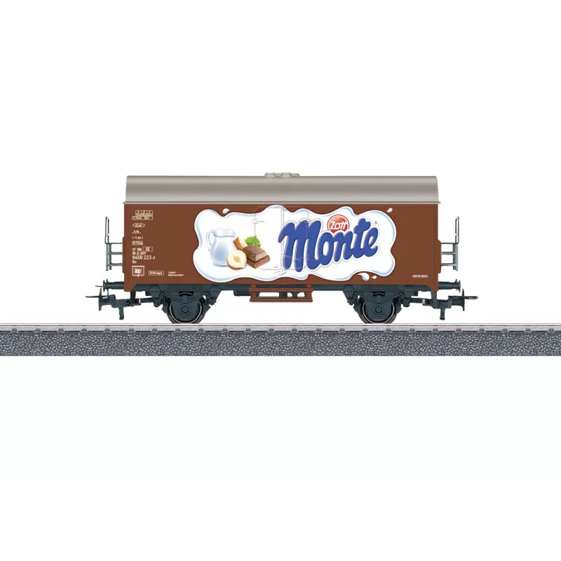 Märklin 44252 H0 vagão de mercadorias coberto Gms 30, época III, DB, castanho