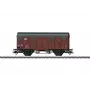 Märklin 44500 H0 vagão de mercadorias coberto com plataforma de travão, DB, época IV