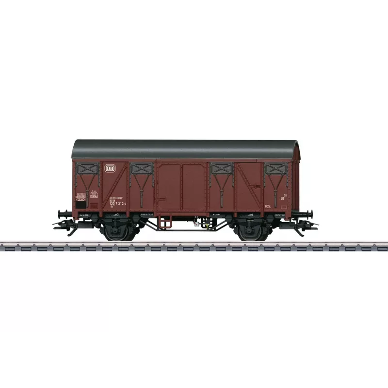 Märklin 44500 H0 vagão de mercadorias coberto com plataforma de travão, DB, época IV