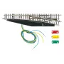 Märklin 8563 agulha elétrica direita, escala Z, Mini-Club, preto/amarelo