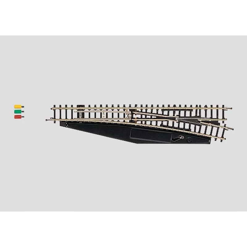 Märklin 8563 agulha elétrica direita, escala Z, Mini-Club, preto/amarelo
