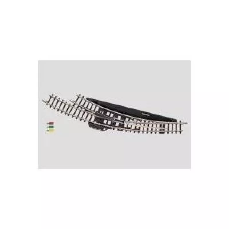 Märklin Z Escala Agulha Curva Eletromagnética Direita - Preto/Amarelo (8569)