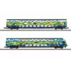 Märklin 87307 Z Conjunto de Carruagens de Dois Pisos Touristik 2 DB AG (1:220, 2 Carruagens)