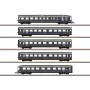 Märklin 087615 conjunto de carruagens Z Blauer Enzian DB, MHI (conjunto de 3 carruagens de passageiros)