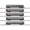 Märklin 087615 conjunto de carruagens Z Blauer Enzian DB, MHI (conjunto de 3 carruagens de passageiros)