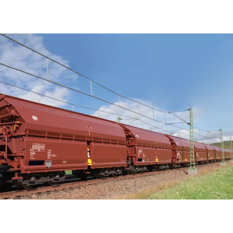 Märklin 000730 H0 Conjunto de 24 Peças Carruagens de Teto Deslizante Tals 968 DB Época IV AC