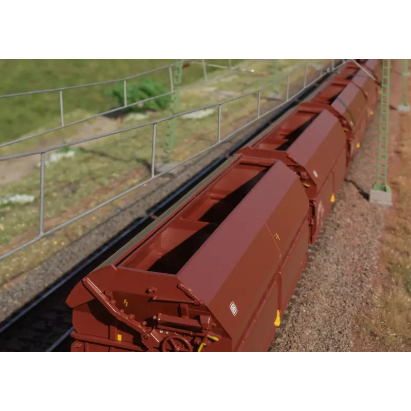 Märklin 000730 H0 Conjunto de 24 Peças Carruagens de Teto Deslizante Tals 968 DB Época IV AC