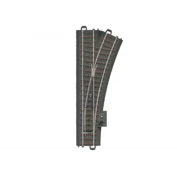 Märklin H0 Carris C Agulha Direita 188,3 mm com Leito (24612)
