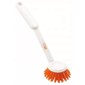 Haug Bürsten Escova de Lavar Louça Anti-Bac, Branco/Laranja, Plástico 15806