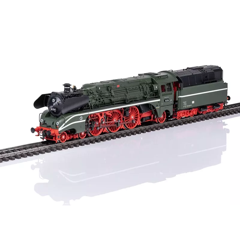 Märklin 39029 H0 locomotiva a vapor BR 18 314 alimentada a óleo da DR