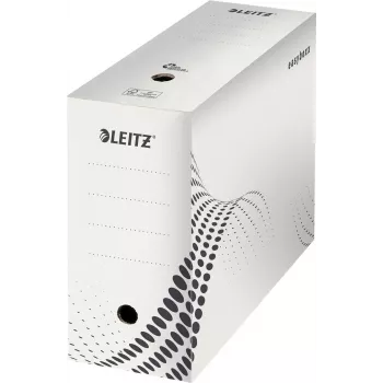 LEITZ easyboxx caixa de arquivo branca 150 mm de largura interior, pack de 25, cartão canelado reciclado