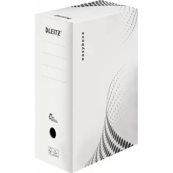LEITZ easyboxx caixa de arquivo branca 150 mm de largura interior, pack de 25, cartão canelado reciclado