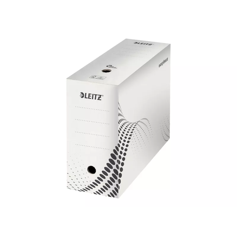 LEITZ easyboxx caixa de arquivo branca 150 mm de largura interior, pack de 25, cartão canelado reciclado