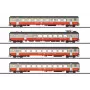 Märklin 42190 conjunto H0 de 4 carruagens Swiss Express carruagens de passageiros SBB