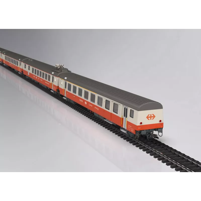 Märklin 42190 conjunto H0 de 4 carruagens Swiss Express carruagens de passageiros SBB
