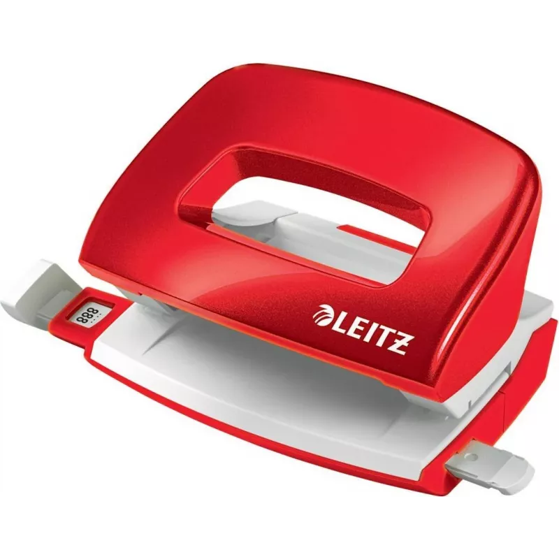 LEITZ Mini NeXXt WOW 5060 vermelho perfurador 10 folhas 2 furos 5060-10-26
