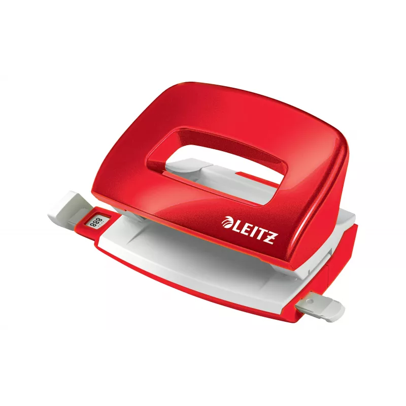 LEITZ Mini NeXXt WOW 5060 vermelho perfurador 10 folhas 2 furos 5060-10-26