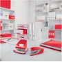 LEITZ WOW pasta de documentos com elástico A4, cartão revestido a PP, vermelho, elásticos nos cantos, 3 abas interiores, capacidade de 150 folhas 3982-00-26