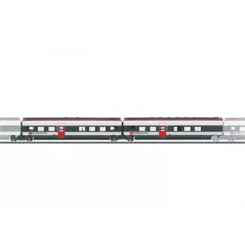 Märklin 043452 conjunto de carruagens complementares H0 2 para Giruno SBB, 2 carruagens intermédias, época VI
