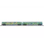 Märklin 87306 conjunto de carruagens de dois pisos escala Z Touristik 1 da DB AG - 2 carruagens intermédias de dois pisos