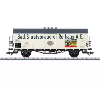 Märklin 046805 H0 AC vagão de estacas Rlmms 580 Deutsche Bundesbahn época IV vagão plano com estacas