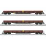 Märklin 047162 vagão de mercadorias fechado Gms 30 AC H0 época V castanho