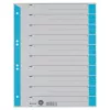 LEITZ A4 Separadores de cartão azul-claro, pack de 25, furação universal 16523030