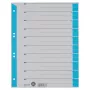 LEITZ A4 Separadores de cartão azul-claro, pack de 25, furação universal 16523030