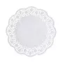 Papel de renda para bolos PAPSTAR redondo Ø 28 cm, 100 unidades, padrão de renda branco 12268