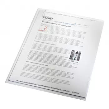 Capas de documentos Leitz A4, PP 0,13 mm, verde, pack de 100 40000055