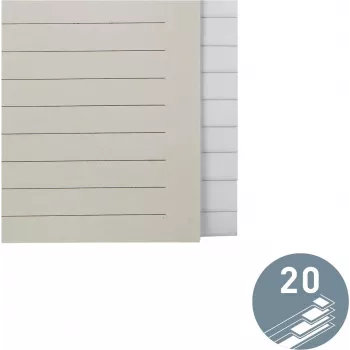 Separador de papel LEITZ em branco 20 abas A4 branco com furação universal 12203085