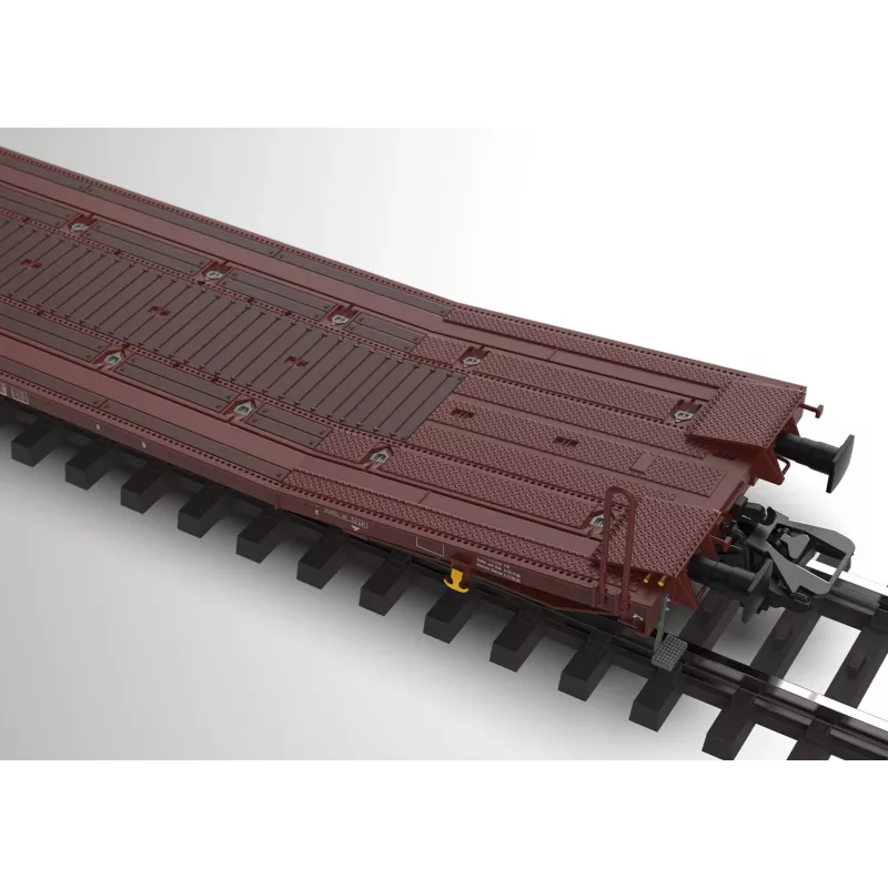 Märklin 47430 H0 par de vagões planos Laads 800B da Transwaggon GmbH