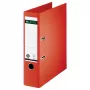 Dossier de alavanca LEITZ 180° A4 80 mm vermelho-claro cartão 1007-00-20
