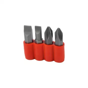 Brüder Mannesmann M179 Chave de impacto manual de 1/2 polegada com 4 bits em maleta metálica, vermelha