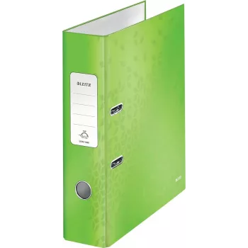 Dossier Leitz 180° WOW A4 com mecanismo de alavanca, anel redondo, cartão, verde, 600 folhas, 80 g/m² (10050054)