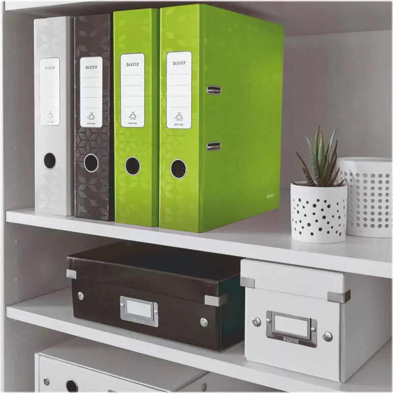 Dossier Leitz 180° WOW A4 com mecanismo de alavanca, anel redondo, cartão, verde, 600 folhas, 80 g/m² (10050054)