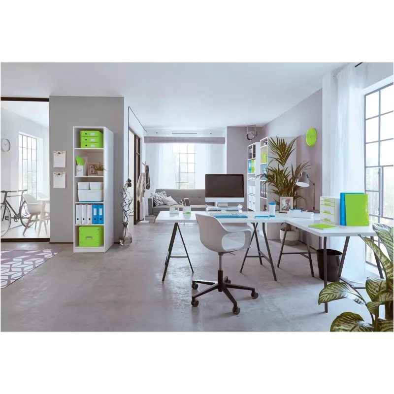 Dossier Leitz 180° WOW A4 com mecanismo de alavanca, anel redondo, cartão, verde, 600 folhas, 80 g/m² (10050054)