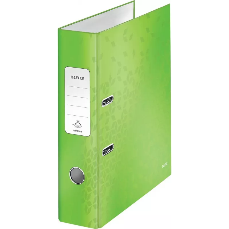 Dossier Leitz 180° WOW A4 com mecanismo de alavanca, anel redondo, cartão, verde, 600 folhas, 80 g/m² (10050054)