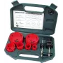 BRÜDER MANNESMANN MAN 44100 conjunto de 8 serras-copo HSS bimetal para madeira e uso universal, 22-68 mm