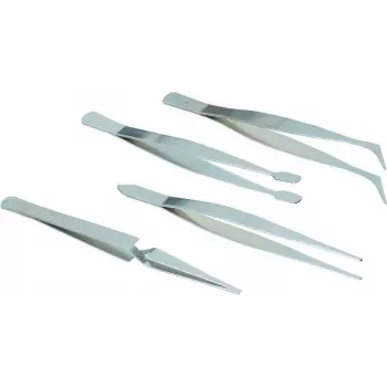 Brüder Mannesmann M 615 conjunto de pinças de precisão, 4 peças, aço inoxidável, 110 mm