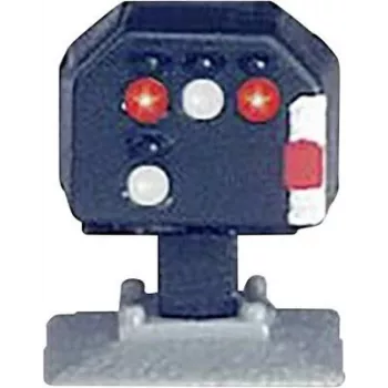 Märklin Z escala sinal de bloqueio luminoso, construção baixa, LED, cinzento/preto, 15+ 89394